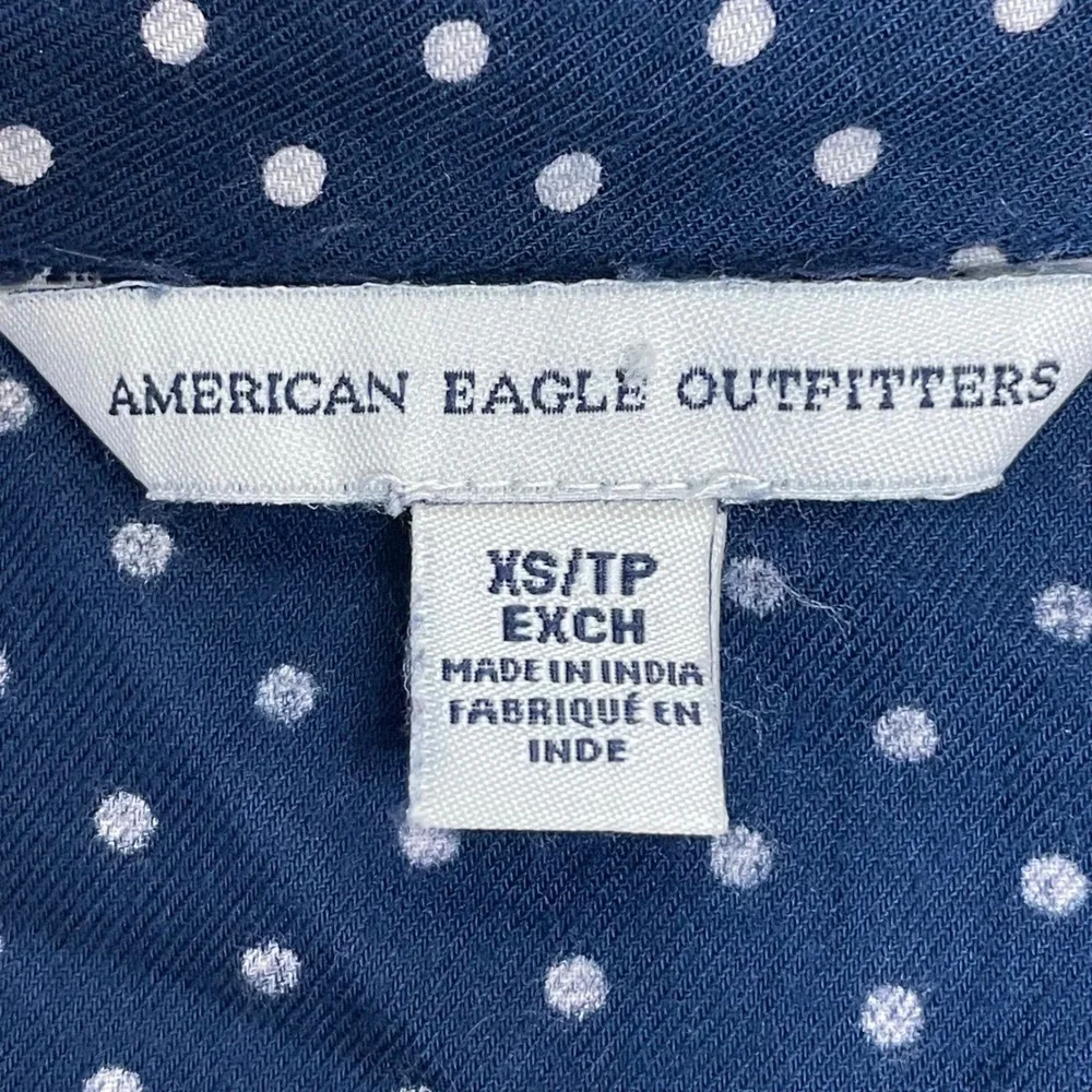 American Eagle Outfitters Polka Dot Button Down Romper Jumpsuit‎ XS